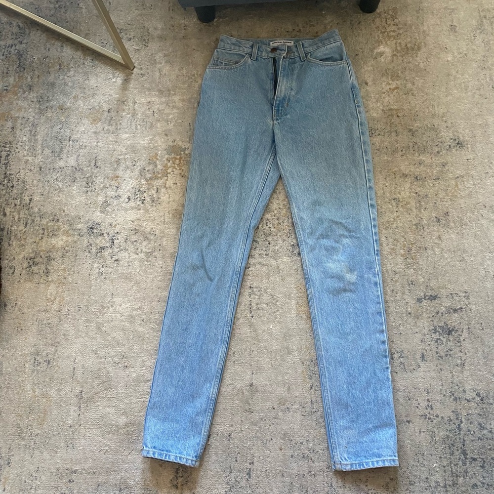 American Apparel high waisted mom jeans